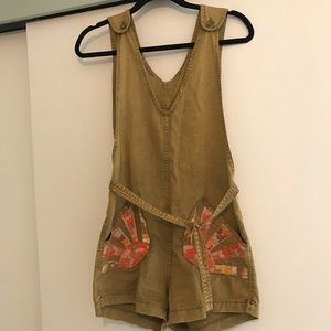 *onhold* Chasing unicorns sunburst overalls  small